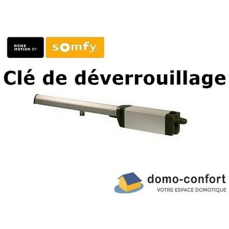 Somfy – Clé de déverrouillage moteur IXENGO L/S 230V/24V – Compatible moteurs avant 2017 – Remplacement sans cylindre