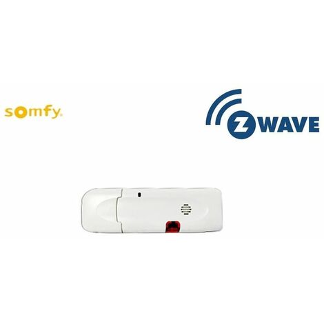 Somfy – Clé USB ZWAVE pour TaHoma – Fréquence 868,42 MHz – Portée radio 30 m – Indice de protection IP20 – Température 0°C à 40°C