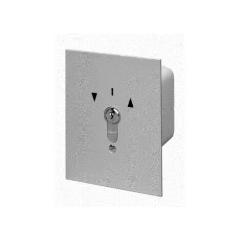 Somfy – Inverseur extérieur filaire à clé – Montage encastré IP54 – Tension 230V – Courant max 16A – Barillet européen – 3 clés incluses