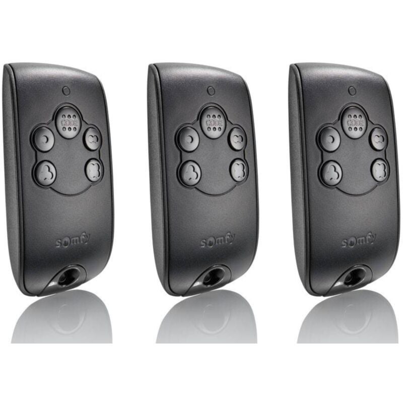 Lot de 3 télécommandes keytis ns 4 rts - télécommande pour portail et porte de garage - fréquence : 433,42 mhz - Somfy