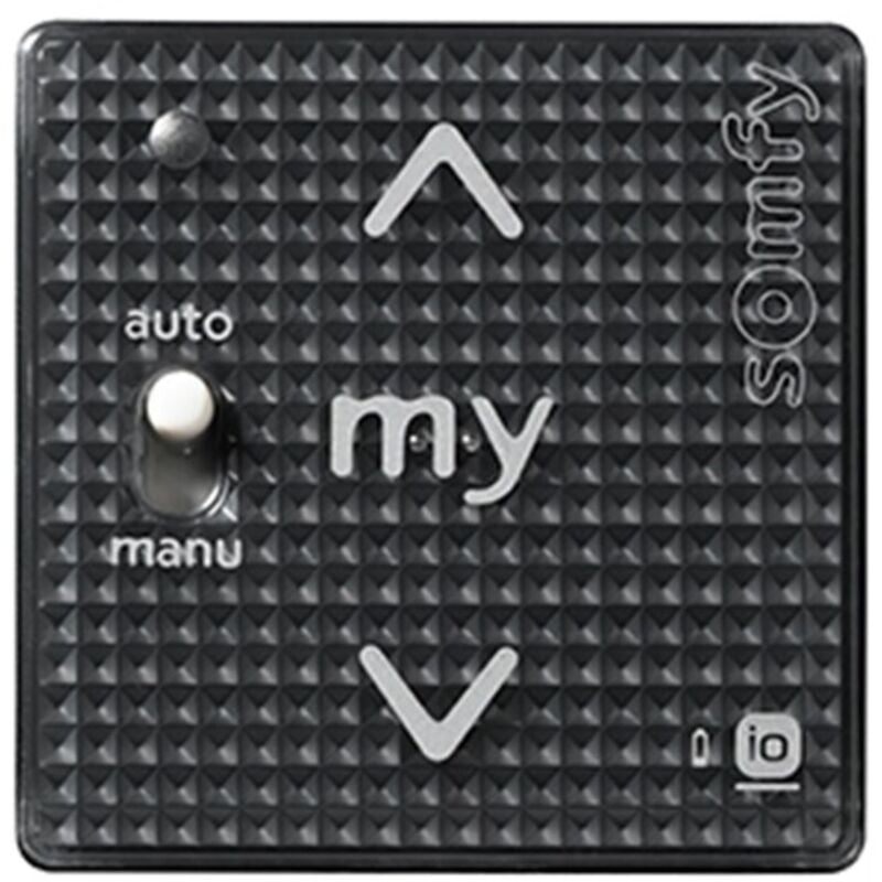 1811015 - Commande murale tactile Somfy Smoove 1 A/m Io Black Shine