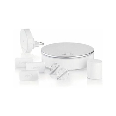 Somfy – Pack alarme Home Alarme – 3 détecteurs IntelliTAG – Sirène 110 dB – Alerte avant intrusion – Compatible TaHoma et Alexa