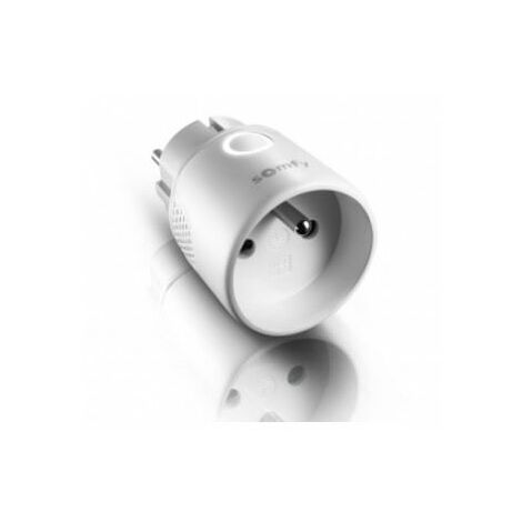 Somfy – Prise connectée On/Off IO – Compatible Tahoma et Connexoon – Retour d'information état appareil – Portée radio 200m