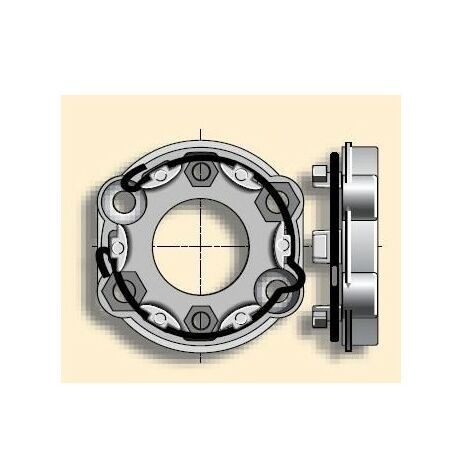 Somfy – Support universel pour store LT50/LT60 – Fixation 2 trous 6mm/8mm – Couple maximum 85Nm – Compatible avec divers types de fixation