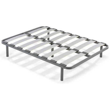 NALUI - Somier para Cama 105 x 190 cm con Patas ProCare, 11 Láminas Madera  de Haya de 10 cm y Estructura de Acero. : : Hogar y cocina