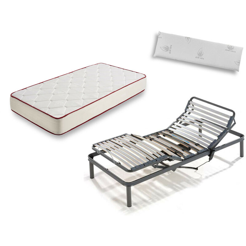 

Somier Articulado + Colchón Viscoferta + Almohada Viscoelástica 100%, 135x190 cm