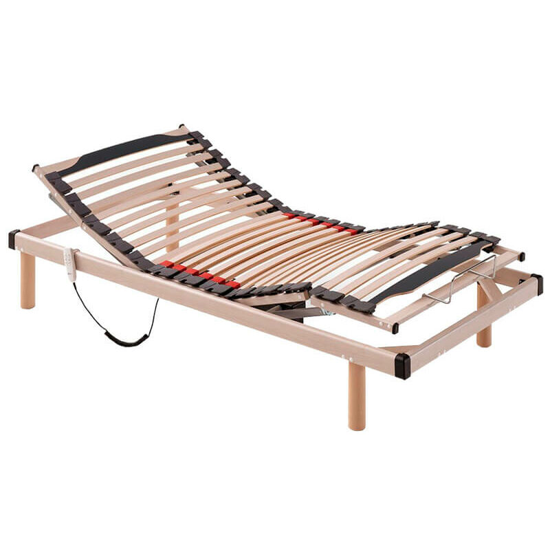 

Cama eléctrica madera Kronos 5 planos láminas haya | 80x190cm