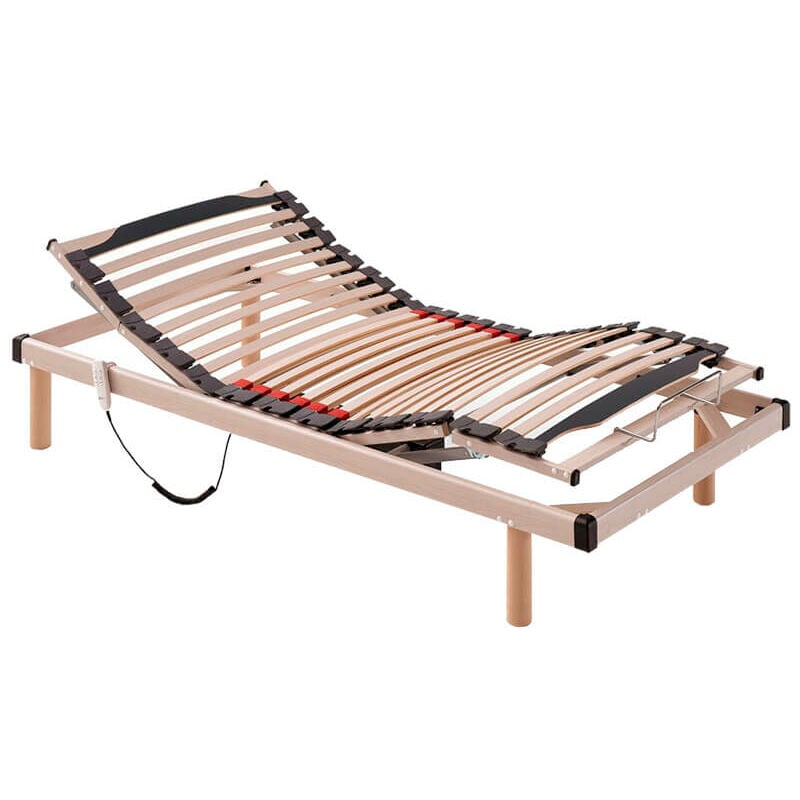 

Cama eléctrica madera Kronos 5 planos láminas haya | 105x190cm