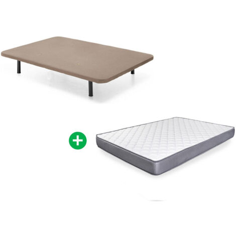 Somier Base Tapizada  + Colchon Basic (90, 105, 135 y 150cm)