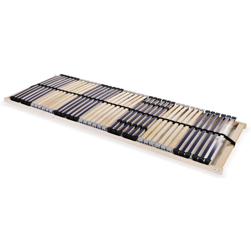 

vidaXL Somier de Láminas con 42 Listones de 7 Regiones 80x200 cm - Marrón