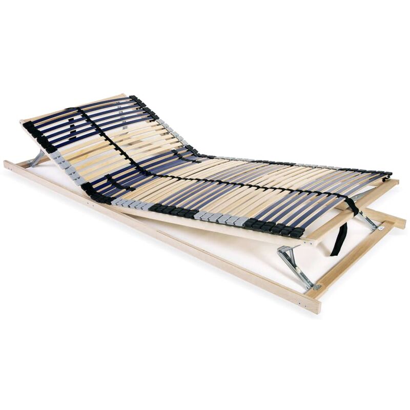 

vidaXL Somier de láminas con 42 listones de 7 regiones 80x200 cm - Azul