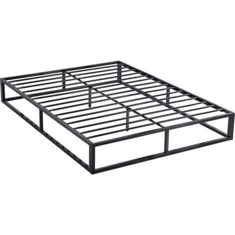 Somier de metal 140 x 190 - Negro
