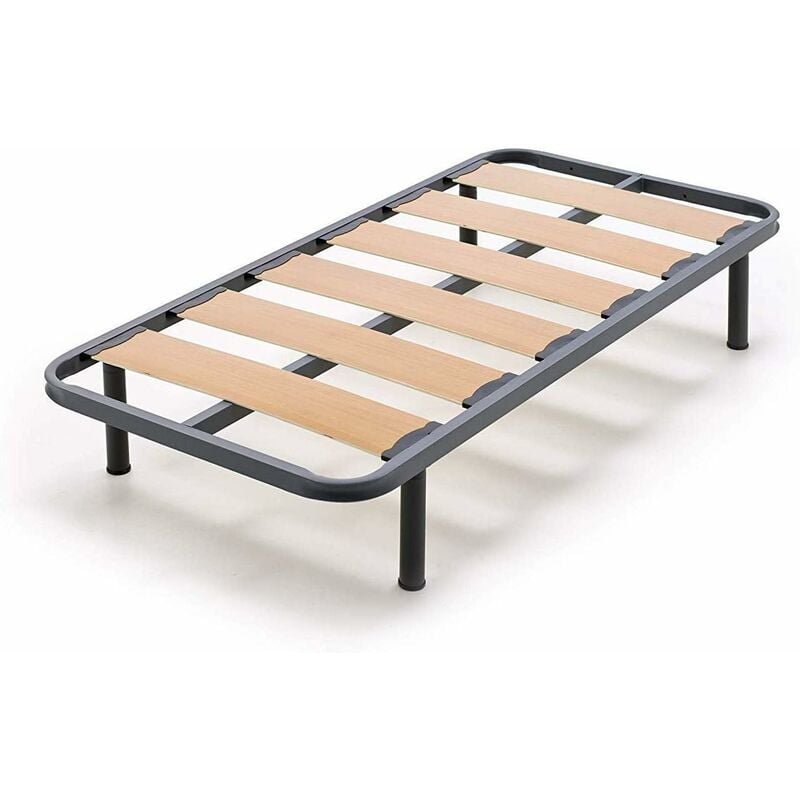 

Somier lama ancha reforzada con tacos anti-ruido y patas cilindricas, Tubo 40 x 30 LAMA ANCHA80X190-PATAS 32CM
