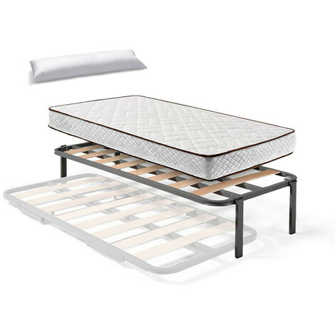 Colchon 90X190 CAMA INFANTIL, Altura 18 CM, AROA SPRING Muelles ensacados,  Viscoelastica, ergonomico y Transpirable Ideal para camas nido y camas  Montessori