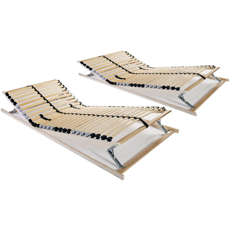 

Somieres de cama 2 uds con 28 láminas 7 zonas 70x200 cm