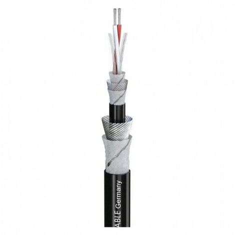 Sommer Cable 200-0241AQ Câble micro 2 x 0.25 mm² noir Marchandise vendue au mètre Y740372