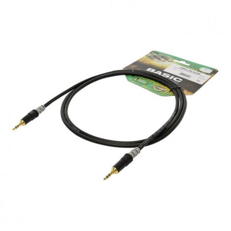 Sommer Cable HBA-3S-0060 Klinke Audio Anschlusskabel [1x Klinkenstecker 3.5 mm - 1x Klinkenstecker 3