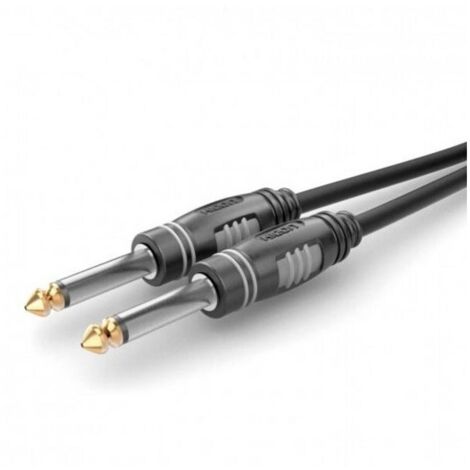 Sommer Cable HBA-6M-0300 Jack Audio Cavo [1x Spina jack da 6.3 mm (mono) - 1x Spina jack da 6.3 mm (mono)] 3.00 m Nero