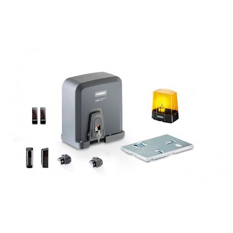 Sommer – Kit motorisation portail coulissant 300kg – Longueur jusqu'à 6m – Moteur avec détection d'obstacles – Alimentation 220-240V – IP54