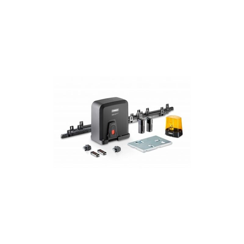 Sommer - kit motorisation starter s2 300kg avec 4m de crèmaillère +cellules 2 fils +feu led