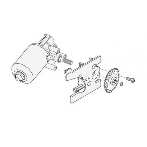 Sommer – Moteur 24V pour portail battant twist 350 – Support moteur inclus – Pièce de rechange pour motorisation – Garantie 2 ans