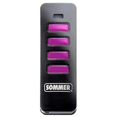 Sommer Pearl 4018 Fernbedienung schwarz mit rosa Tasten - Somloq2 - 868 MHz