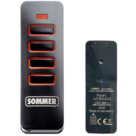 sommer telecomando pearl nero 4 canali 4018v000