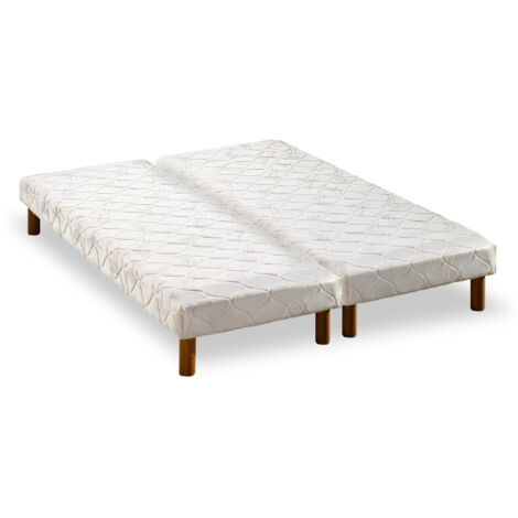 Sommier 14 lattes garni polyéther 2x80x200cm
