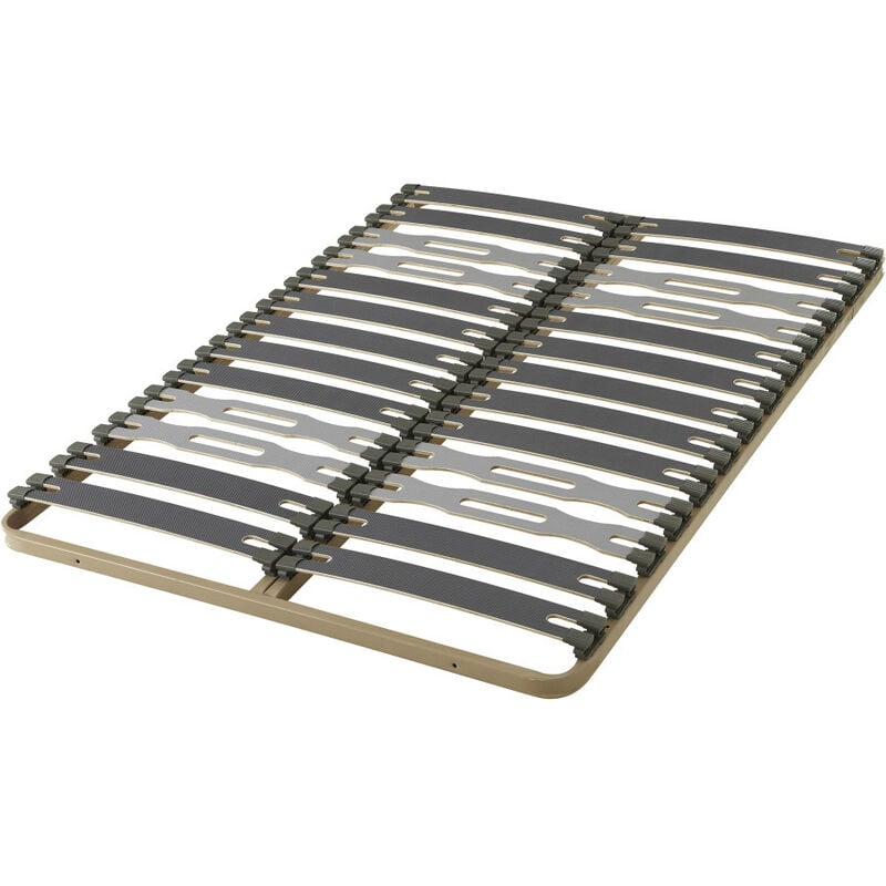 Ebac Literie - Sommier à lattes 140x200 Zeta - 26 lattes bois - Fabrication française