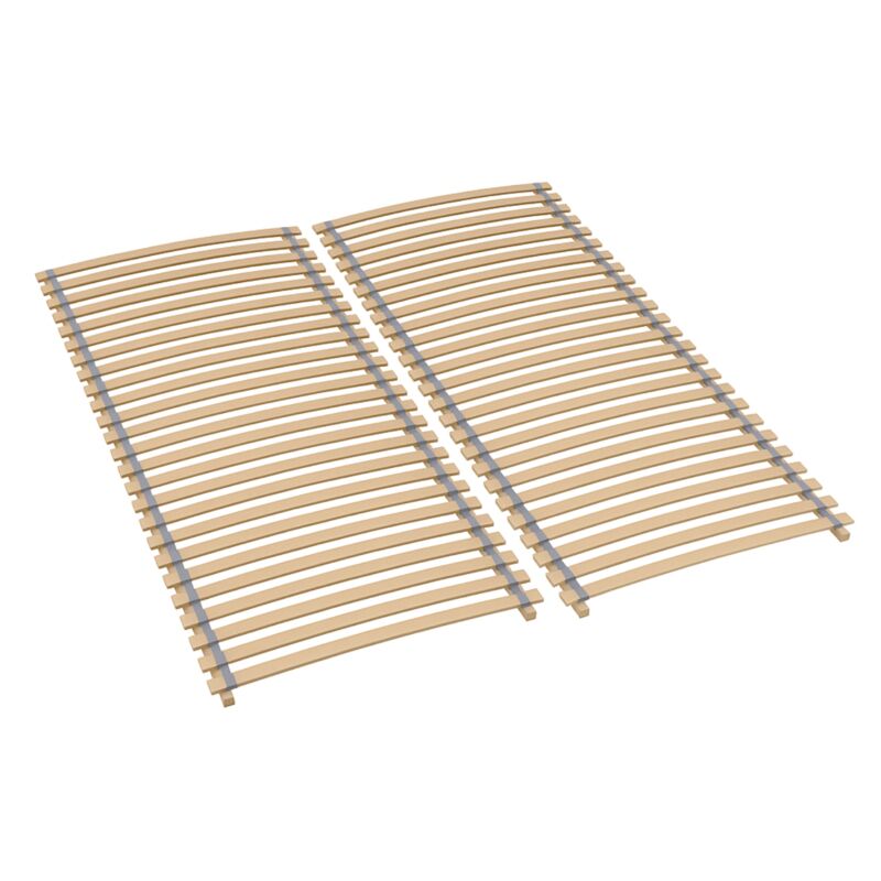 Sommier à lattes 180x200- Premium Sommier à lattes avec 28 lattes, entièrement assemblé et roulé, Made in Germany, charge max. 130Kg