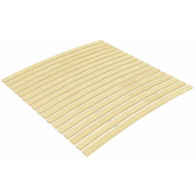 Vidaxl – Latte de rechange pour sommier 120 x 200 cm – 17 lattes en bois de peuplier – Pliable et enroulable – Épaisseur 12 mm