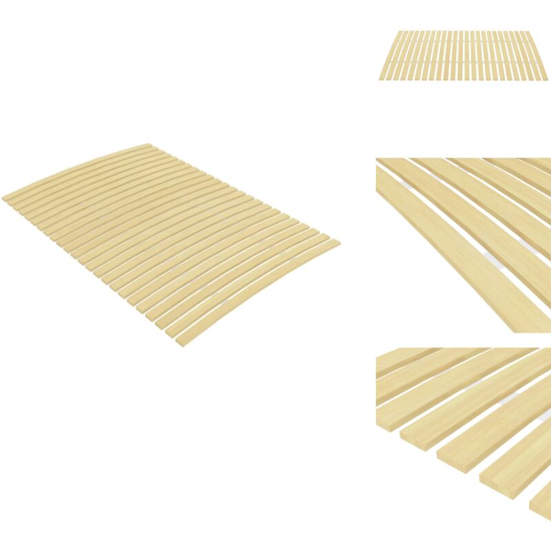 Vidaxl - Sommier à lattes avec 24 lattes 120x200 cm - Sommier à Lattes - Lit Plateforme - Lit Double - Cadre De Lit - Sommier Pliable