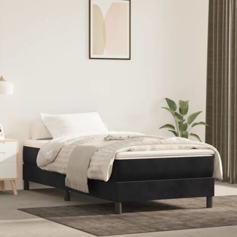 Sommier à lattes de lit, 90x200 cm, Sommier pour lit adulte noir velours uop84628 DESIGN IN