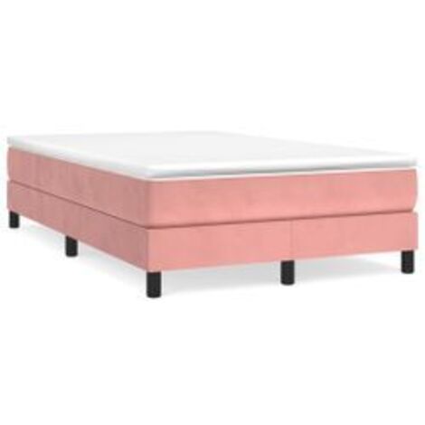 Sommier à lattes de lit avec matelas Rose 120x200 Velours