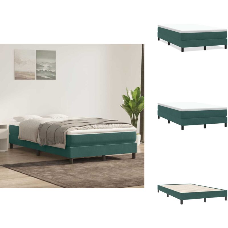 Vidaxl - Sommier à lattes de lit sans matelas vert foncé 120x220cm - Sommier à Lattes De Lit - Sommiers à Lattes De Lit - Lit - Meuble De Chambre à