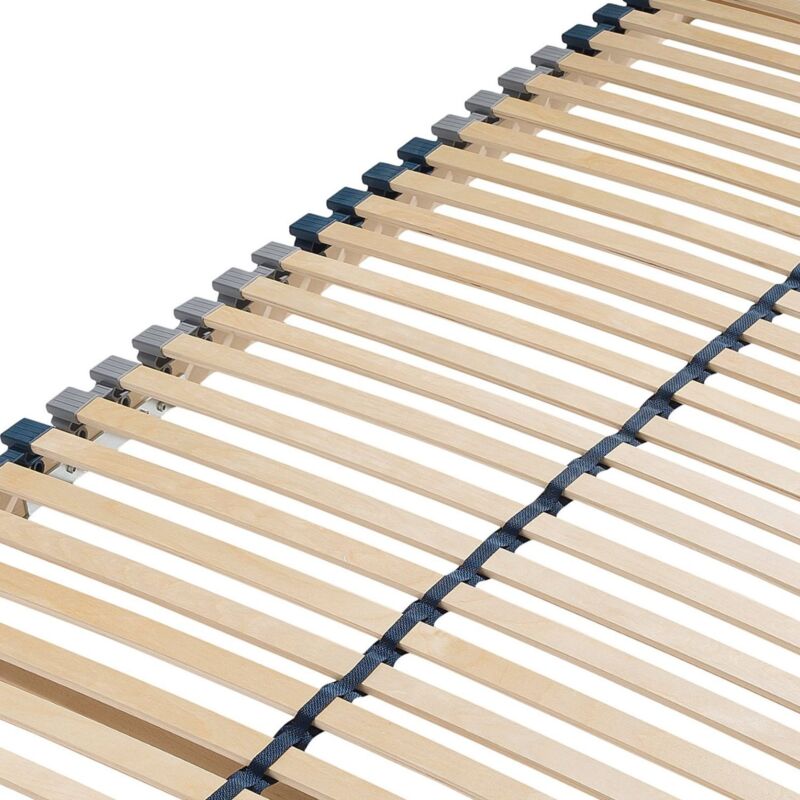 Sleepneo - Sommier à lattes 90x200, ergonomique 7 zones 28 lattes, charge env. 150 kg lattes flexibles en bois