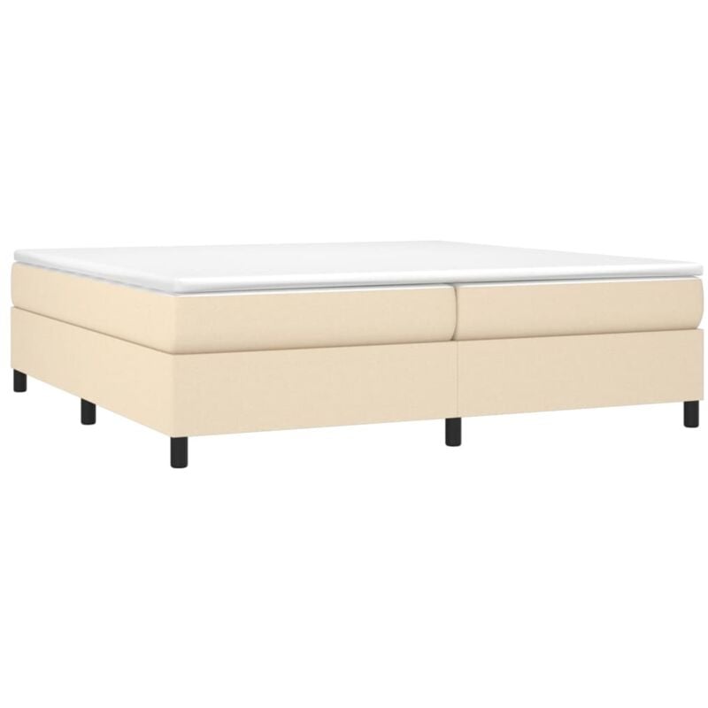 Vidaxl - Cadre de lit sans matelas crème 200x200 cm tissu