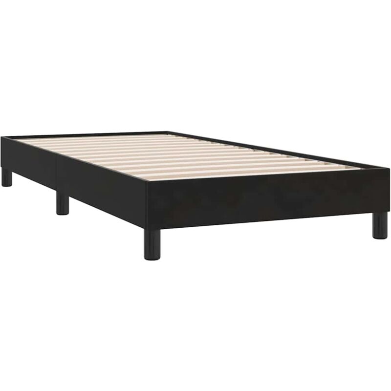 Vidaxl - Sommier à lattes de lit sans matelas noir 90x210 cm velours