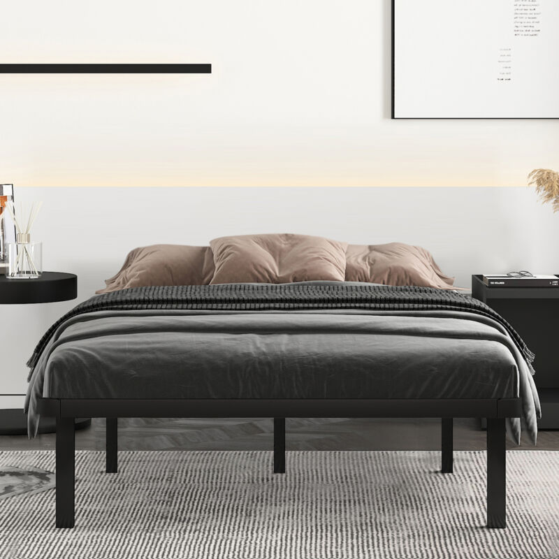 Sommier 140x200cm Bolli Sommier à Lattes avec 7 Pieds pour Adulte en Bois - Montage Facile