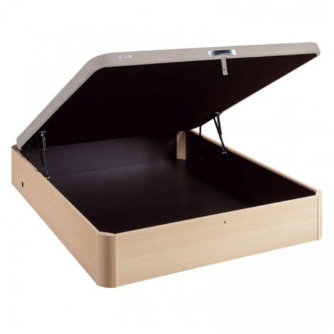 Bultex – Sommier coffre 140x190 cm – Capacité de rangement 755 dm³ – Hauteur 38 cm – Matériaux panneaux de particules – Relevage à 30°