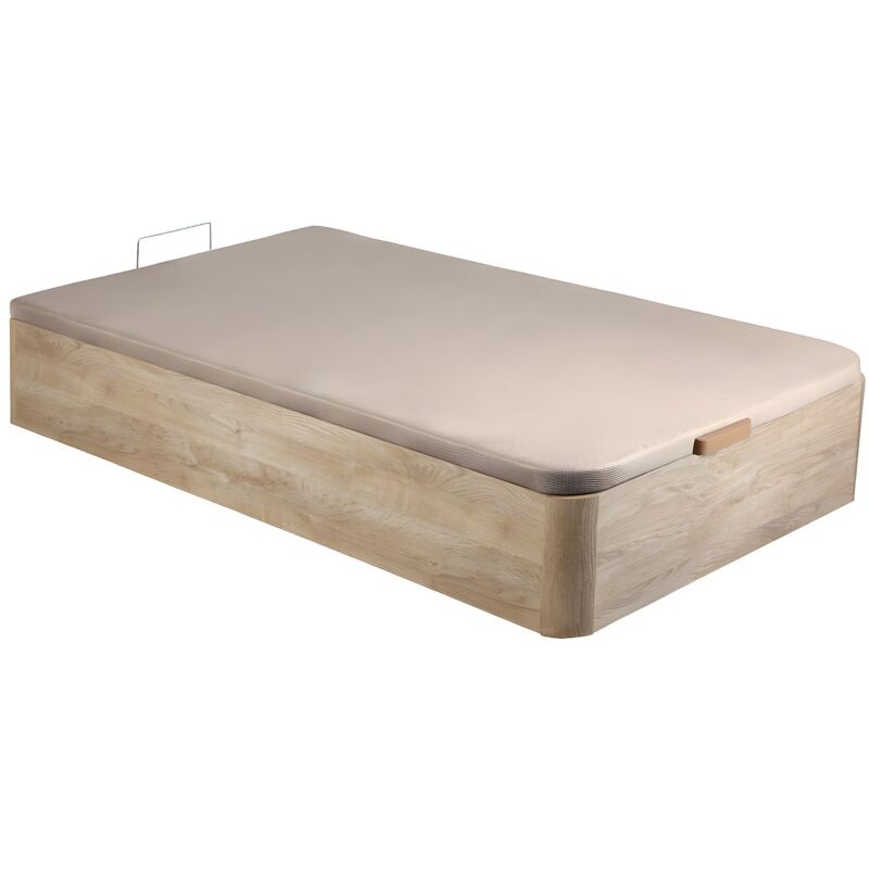 VENTE UNIQUE Sommier coffre 90 x 190 cm - Naturel clair - HESTIA de DREAMEA PLAY