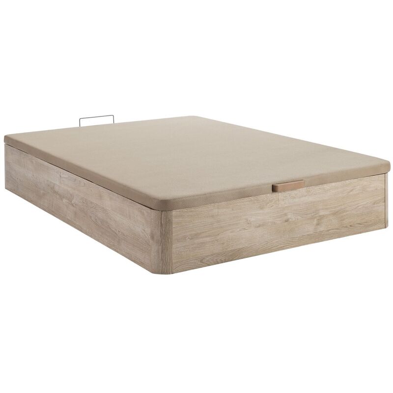 Sommier coffre HESTIA de DREAMEA PLAY - Coloris ch&ecirc;ne - 160 x 200 cm