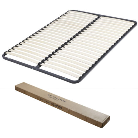 Sommier démontable 140x190 22 lattes - 44 lattes bois - Fabrication française