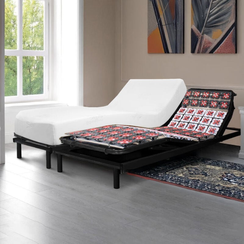 Sampur - Sommier Electrique de Relaxation et Matelas 140 x 200 cm