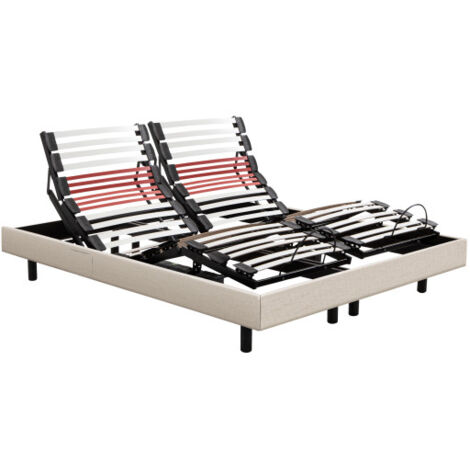 Sommier electrique Epeda HORIZON 90x200 Lin Lattes
