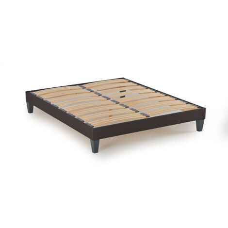 Sommier en Kit Tissu Gris - 200 x 200 cm