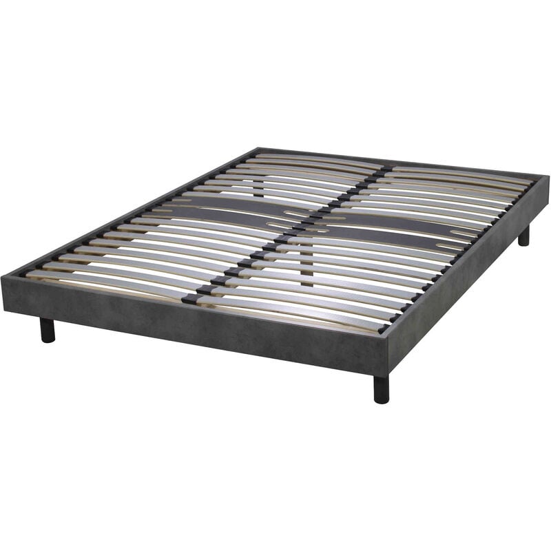 Sommier kit décor béton zone lombaire renforcée 140x190