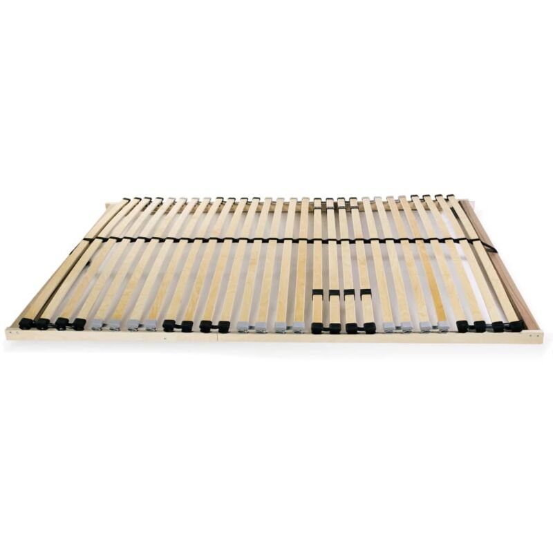 Sommier avec 28 lattes 120 x 200 cm lexlife - Cadre à lattes - 7 zones de confort