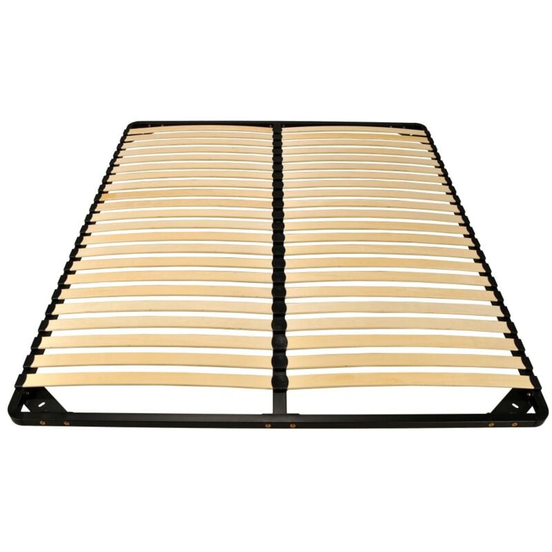 Sommier Métal RENO22 140x200 + 1 pied amovible / Noir/