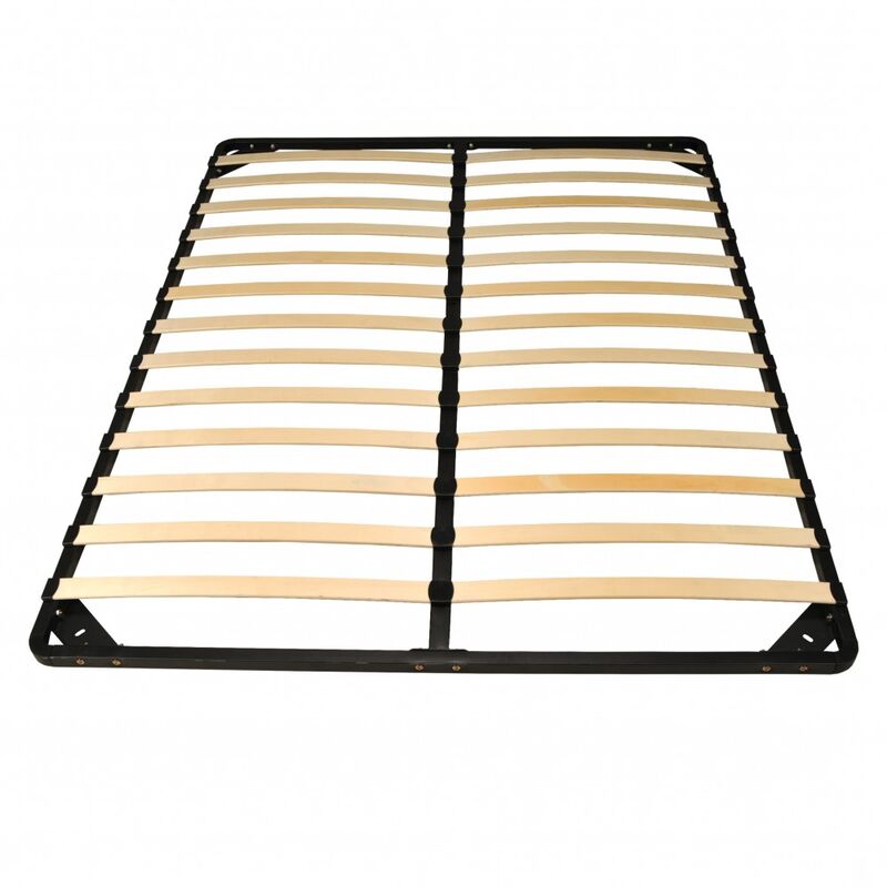 Sommier Métal reno 140x200 cm + 1 pied amovible / Noir/